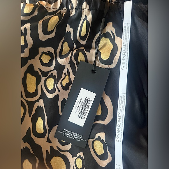 NWT CYNTHIA ROWLEY SET Amalfi Flare Pant + Amalfi Camp Shirt - Picture 11 of 14